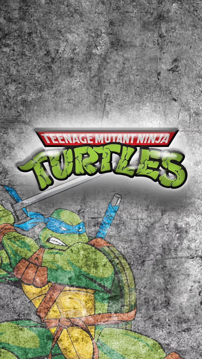 TMNT Leo, green, grunge, leonardo