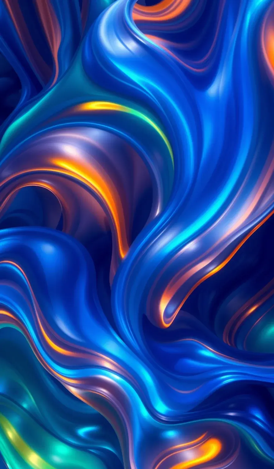 Best 4K iPhone 14 Pro Blue Wallpaper