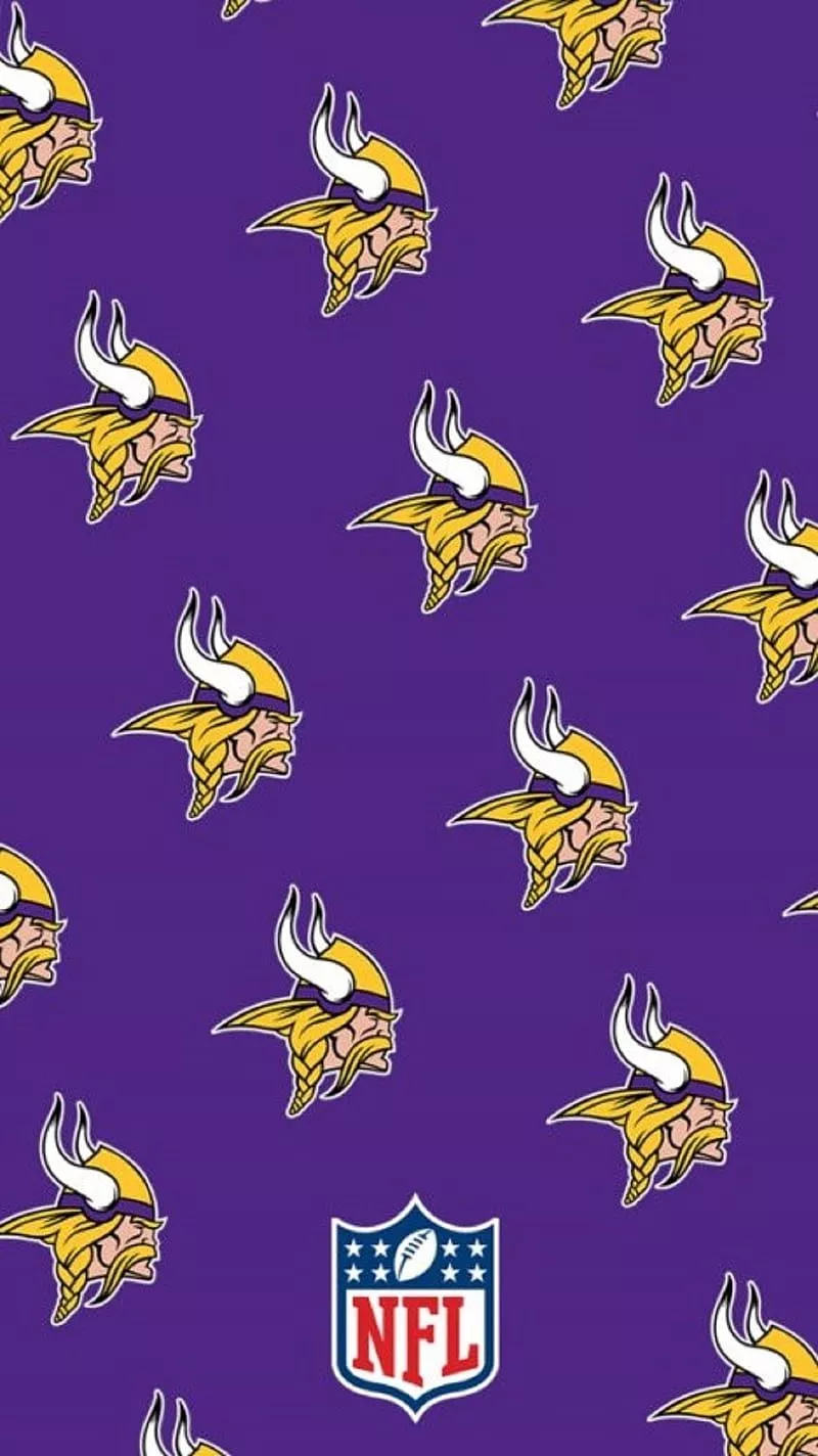 Vikings logo, nfl, HD phone wallpaper
