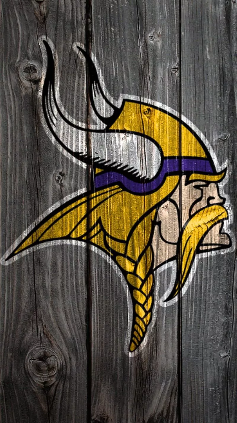 Vikings wood, nfl, HD phone wallpaper