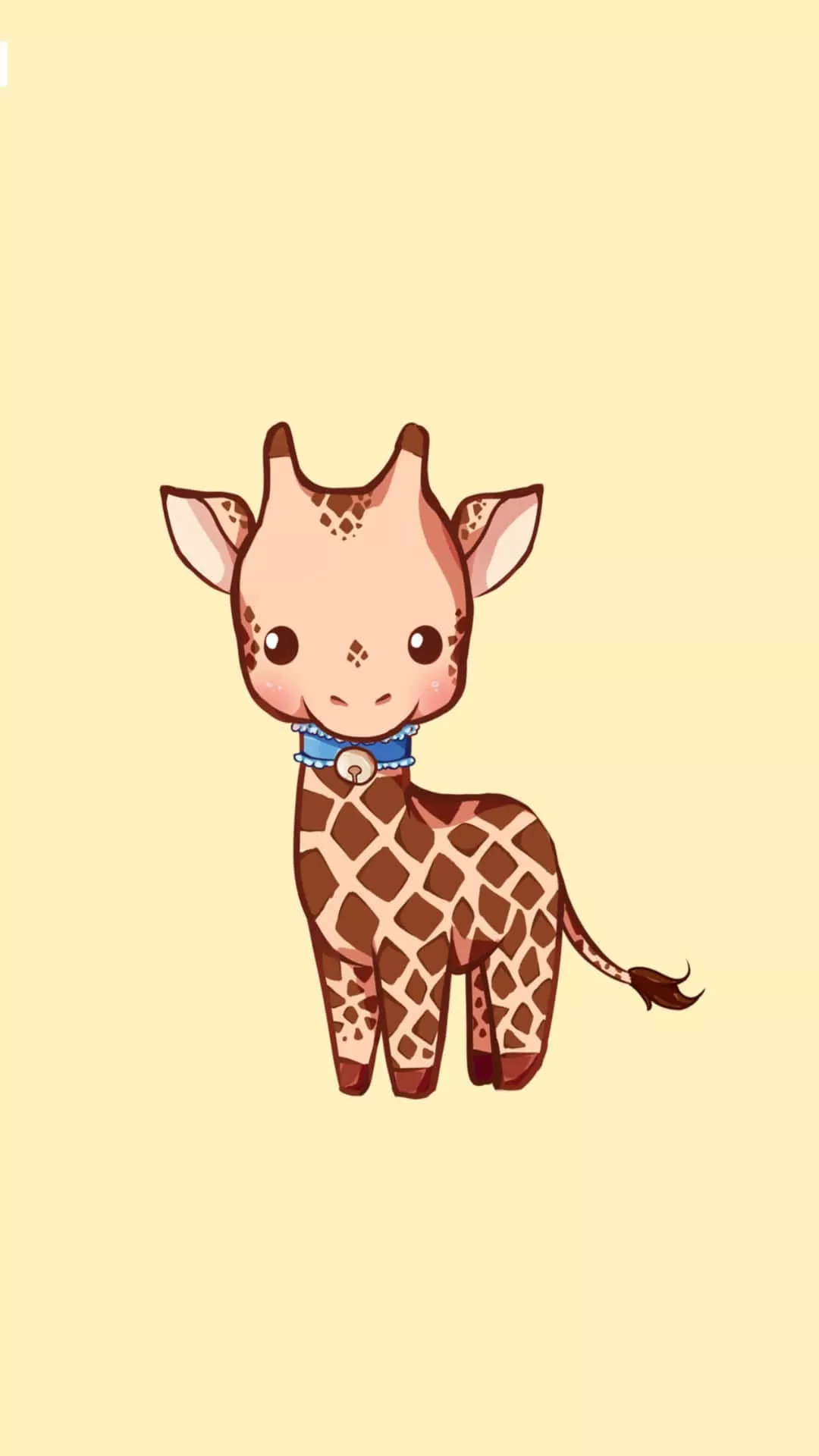 Cute Cartoon Animal Giraffe Wallpaper