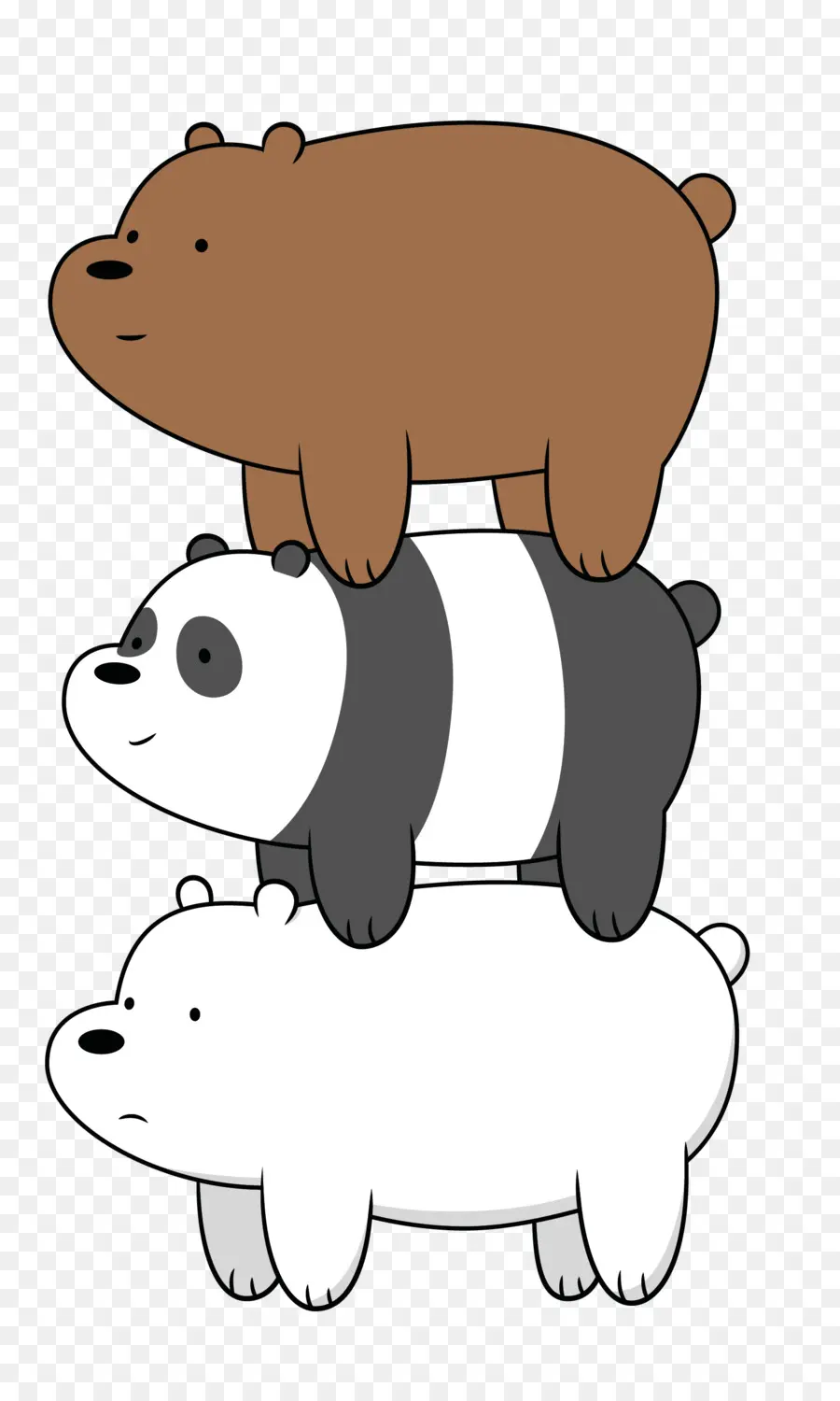 Stacked Bears Bears Cartoon