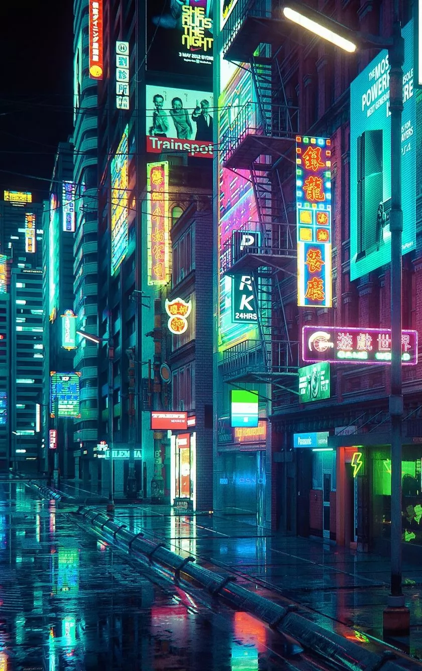 Download wallpaper 840x1336 cyberpunk