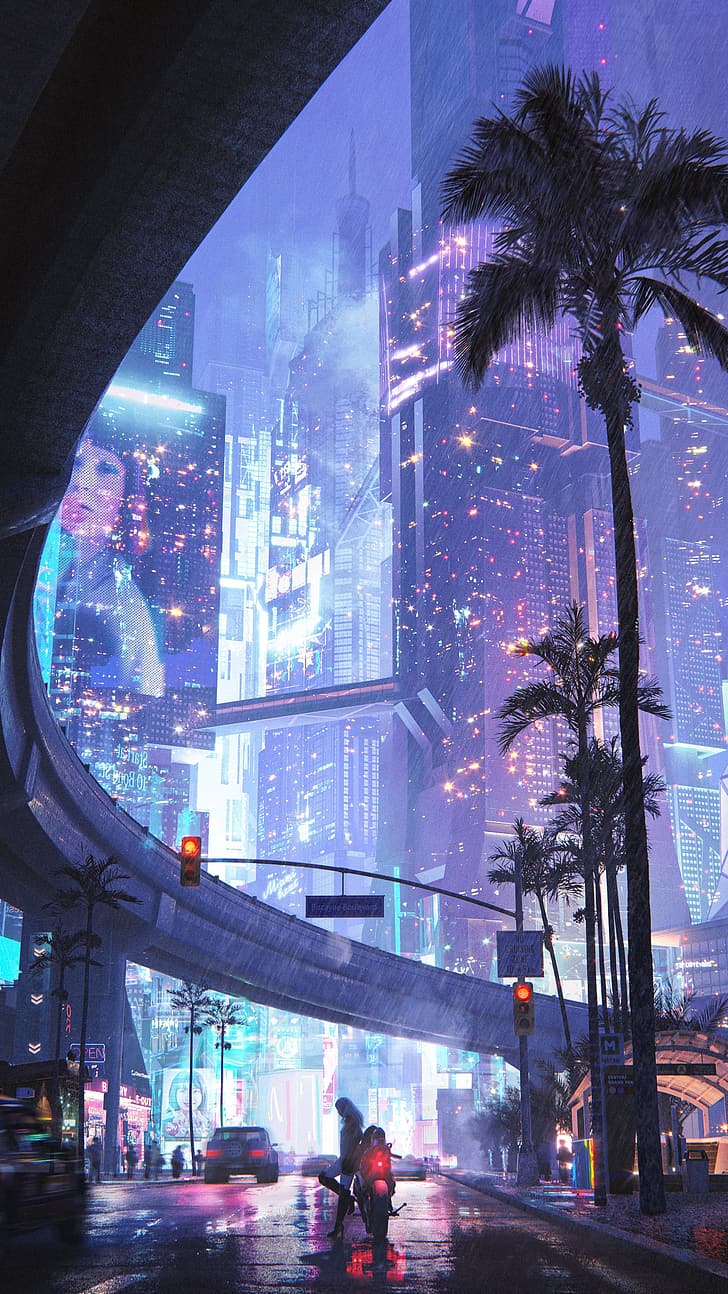 Cyberpunk best sale iphone wallpaper