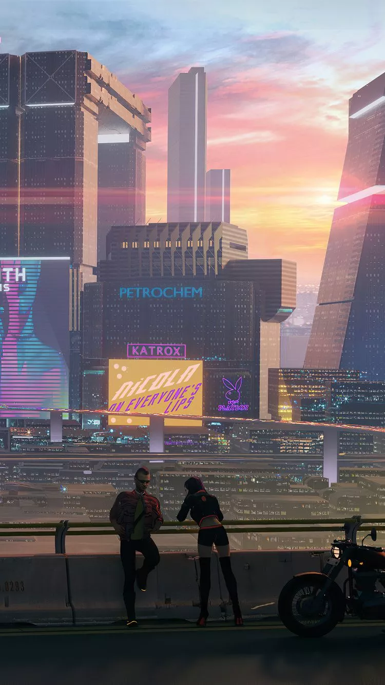 Cyberpunk 2077 Sunset Over