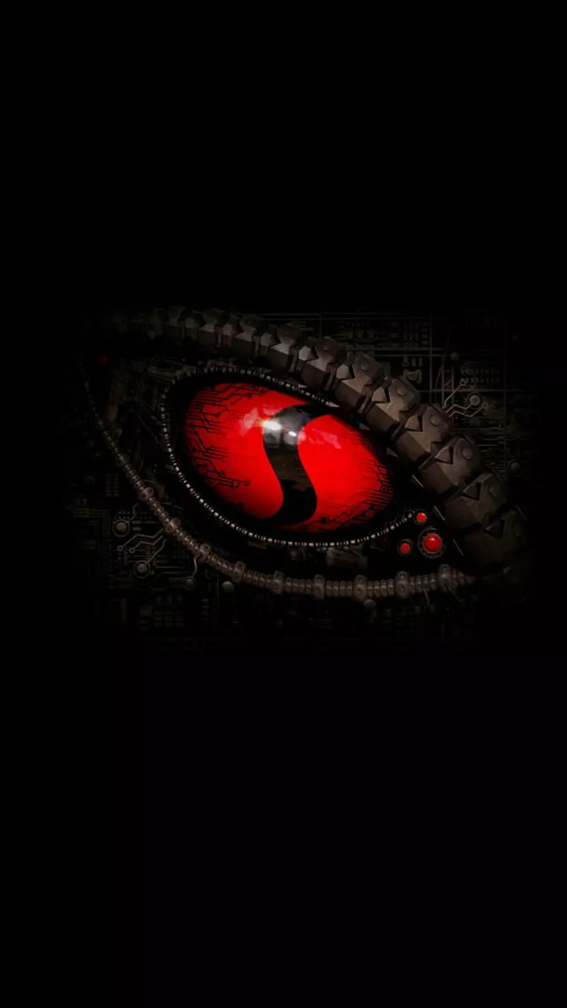 Red eye, dark, HD phone wallpaper