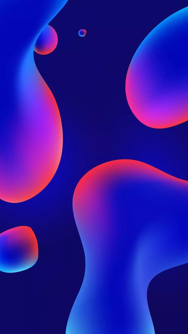 Oil Bubbles Abstract iPhone Wallpaper