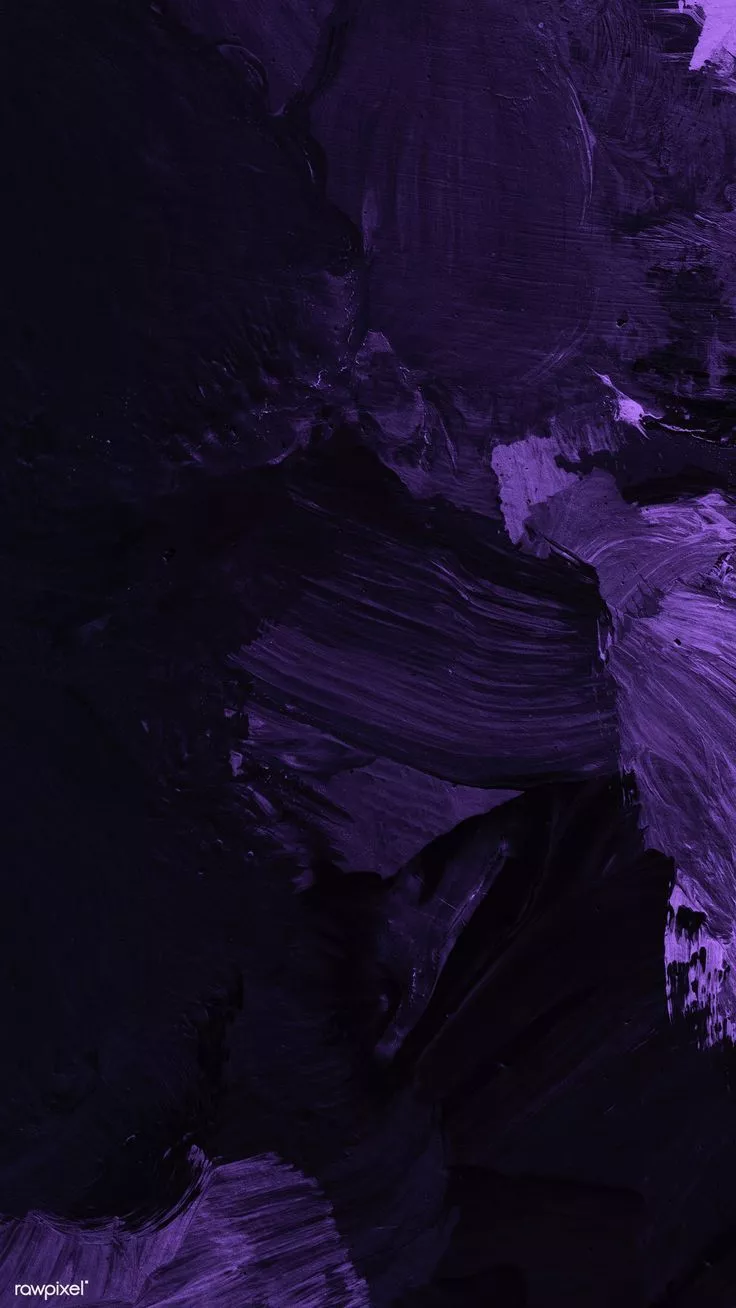 Dark violet oil paint strokes textured