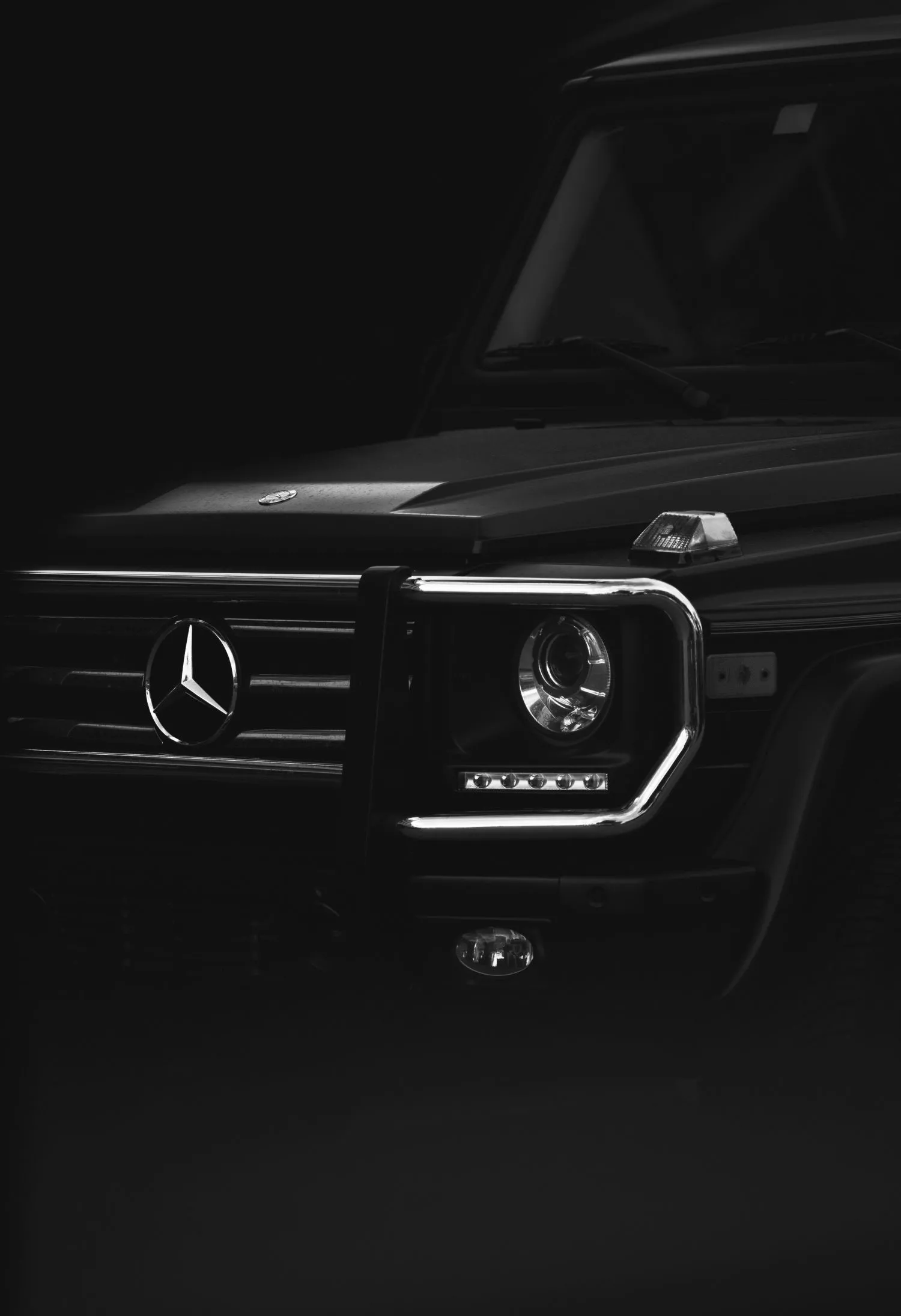 Matte Black Mercedez Benz Car Vehicle