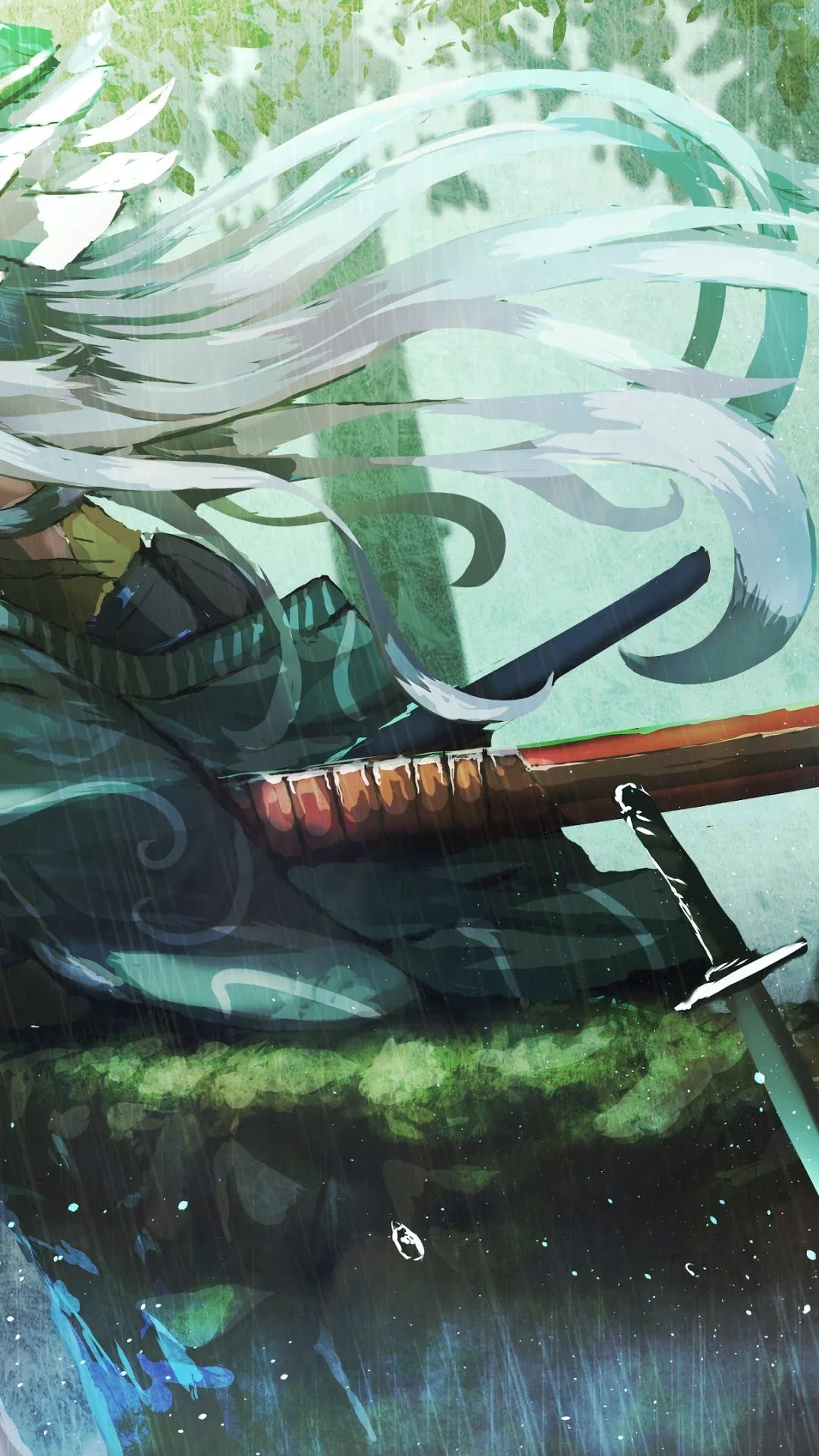 Anime, Samurai, Girl, Katana HD HD