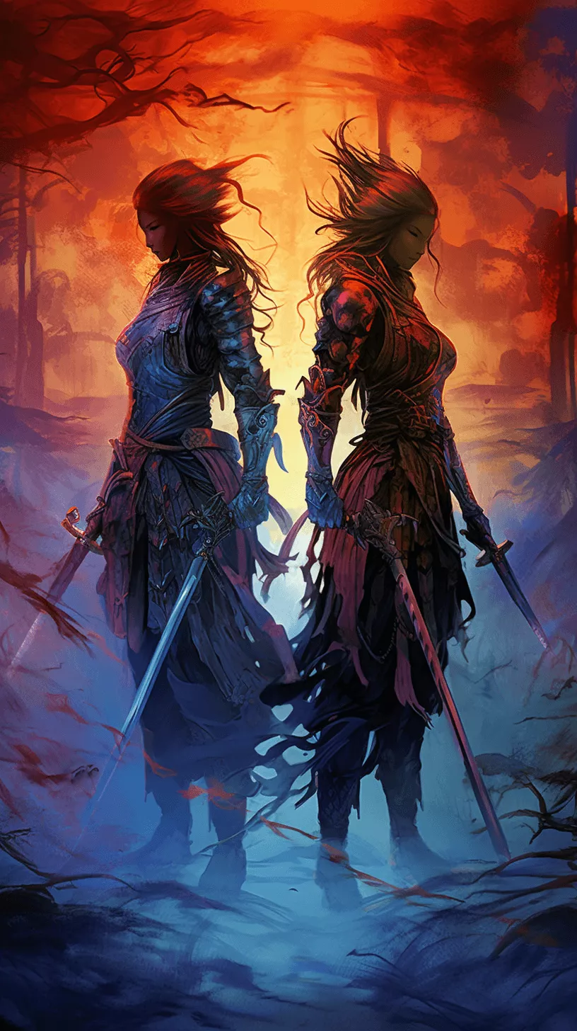 Gleaming Swords Anime Art Wallpaper