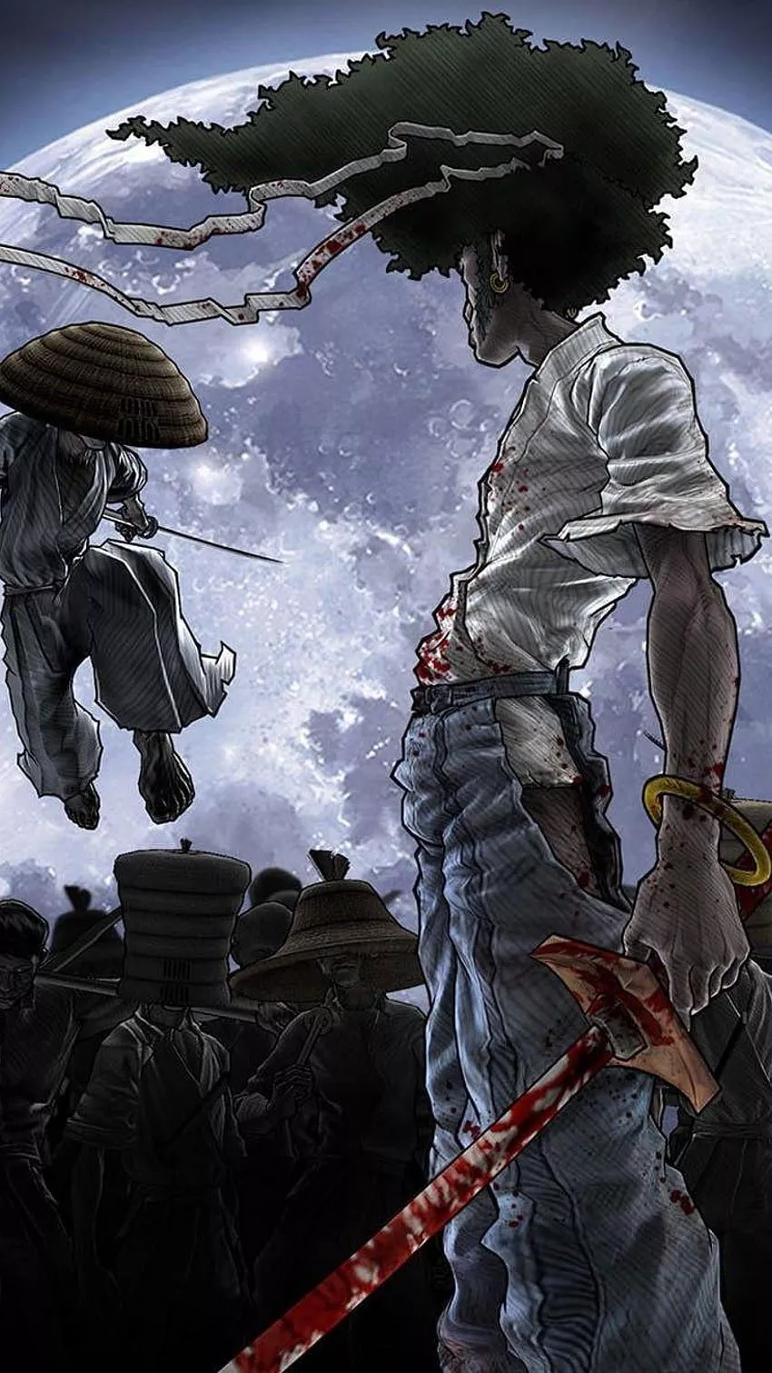 Samurai Anime Afro Afro samurai