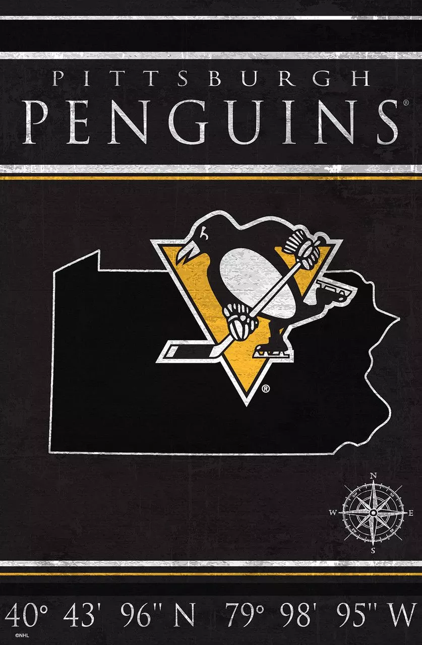 Pittsburgh Penguins 17 x 26