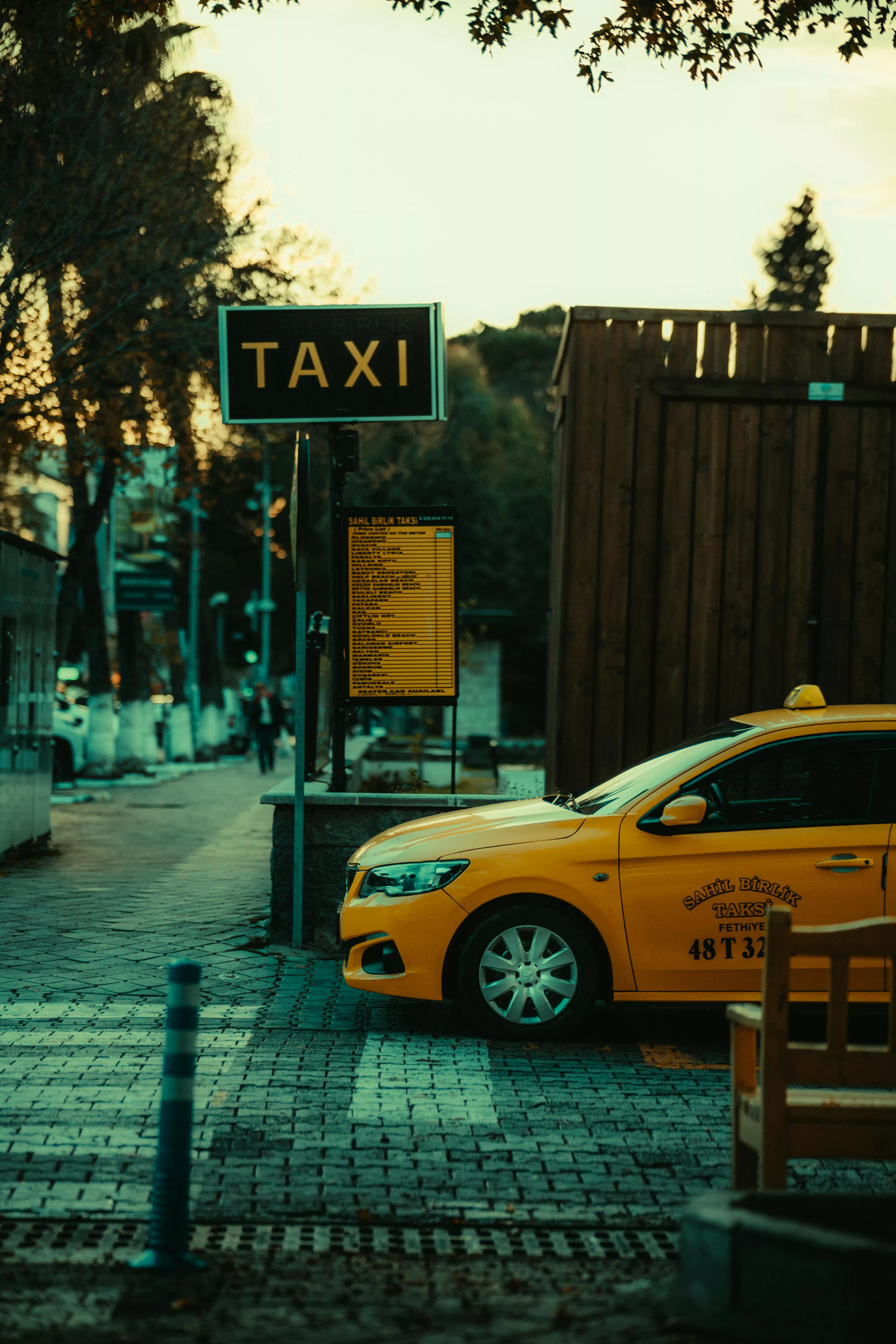 Yellow Taxi Car on the Street · Free
