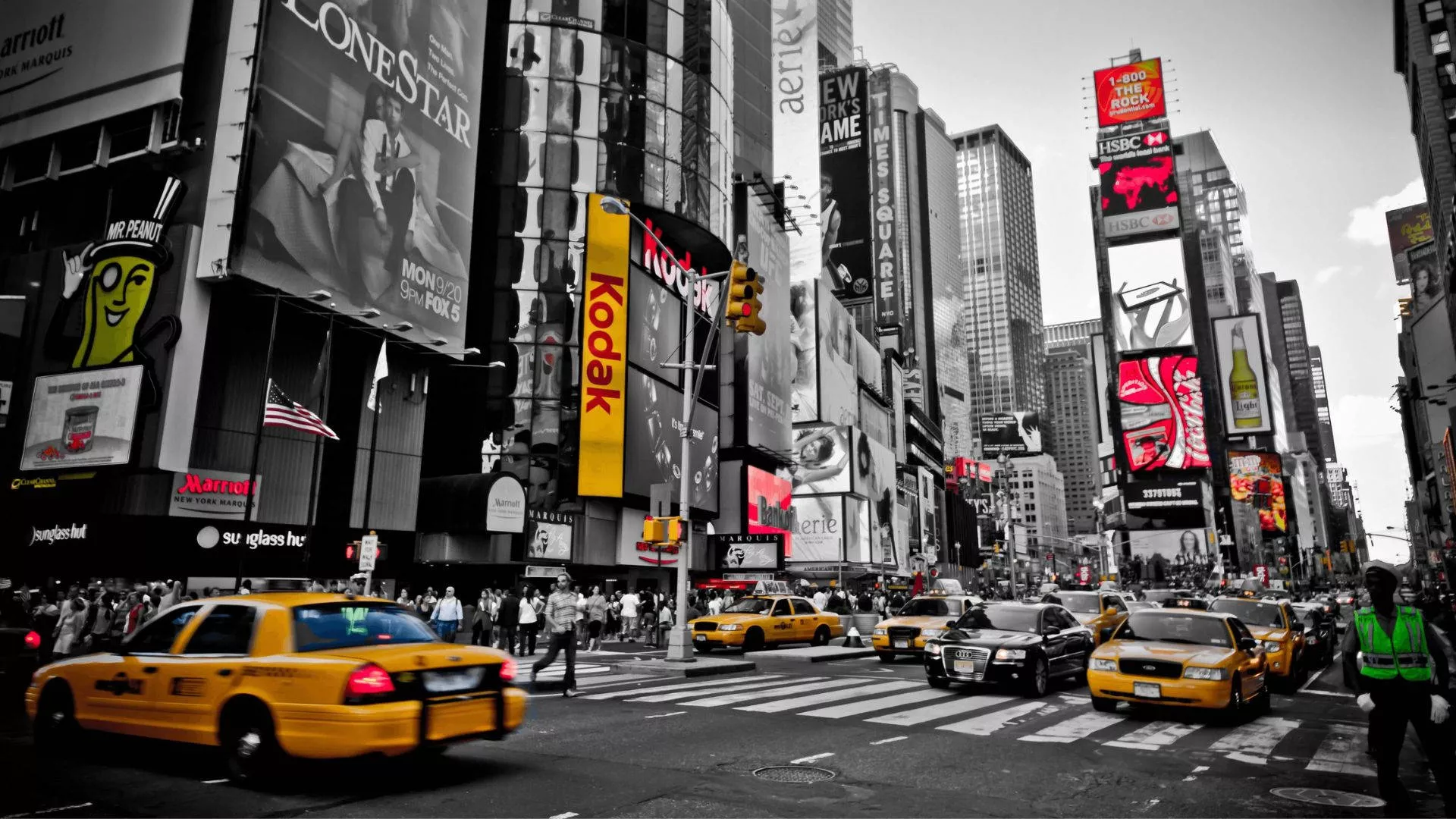 Download Yellow Taxi Cab In City