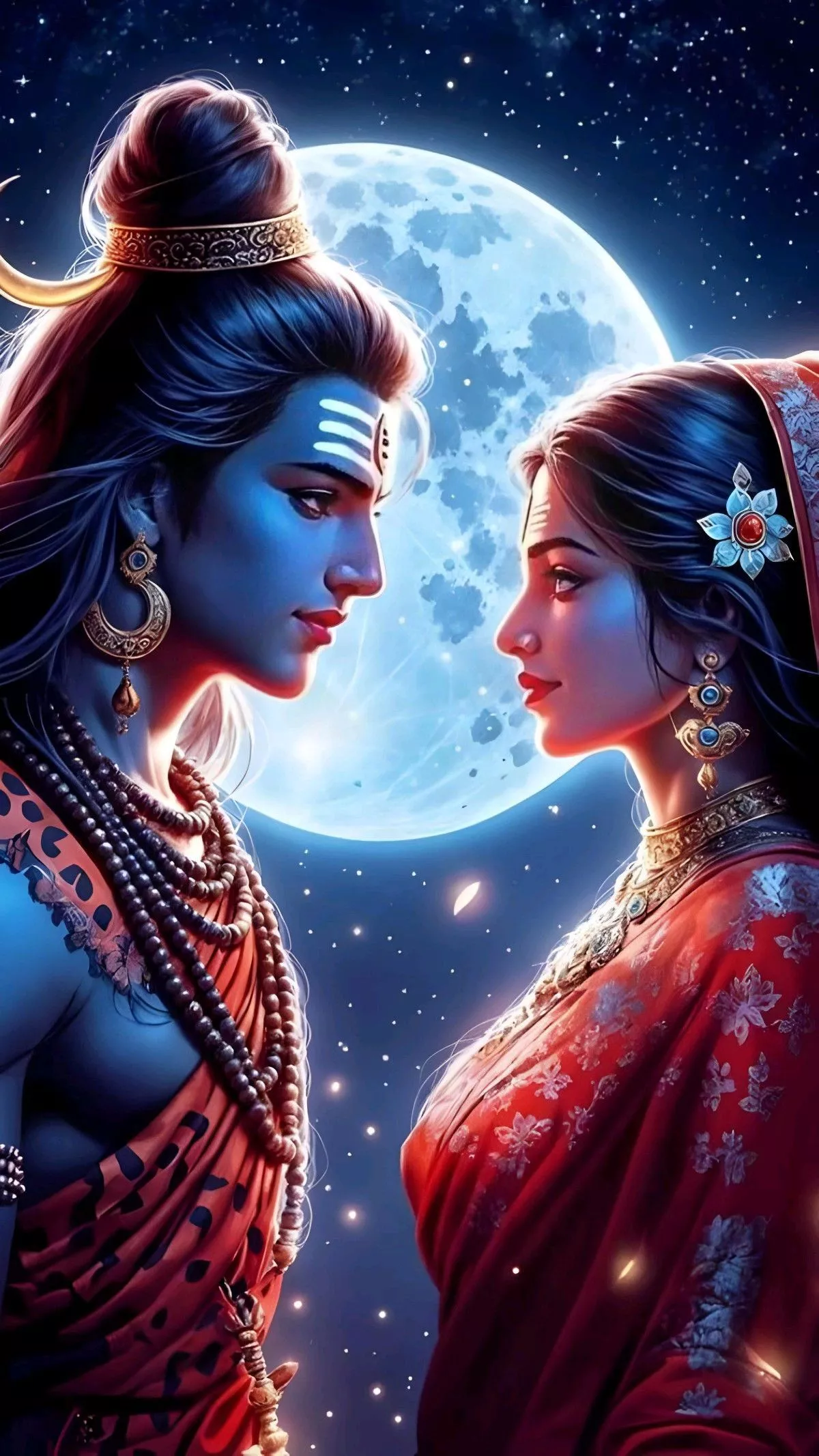 lord shiv parvati HD wallpaper aesthetic
