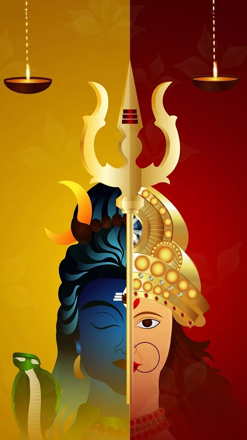 Shiv Parvati, black, god, league