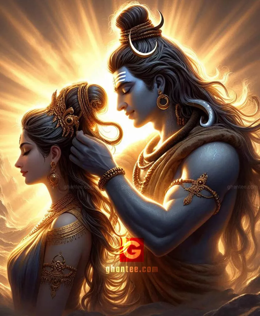 shiv parvati divine love HD