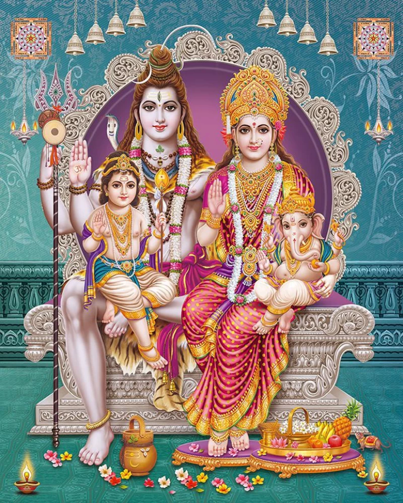 Wallpaper Mart 96.52 cm Parvati Ganesh