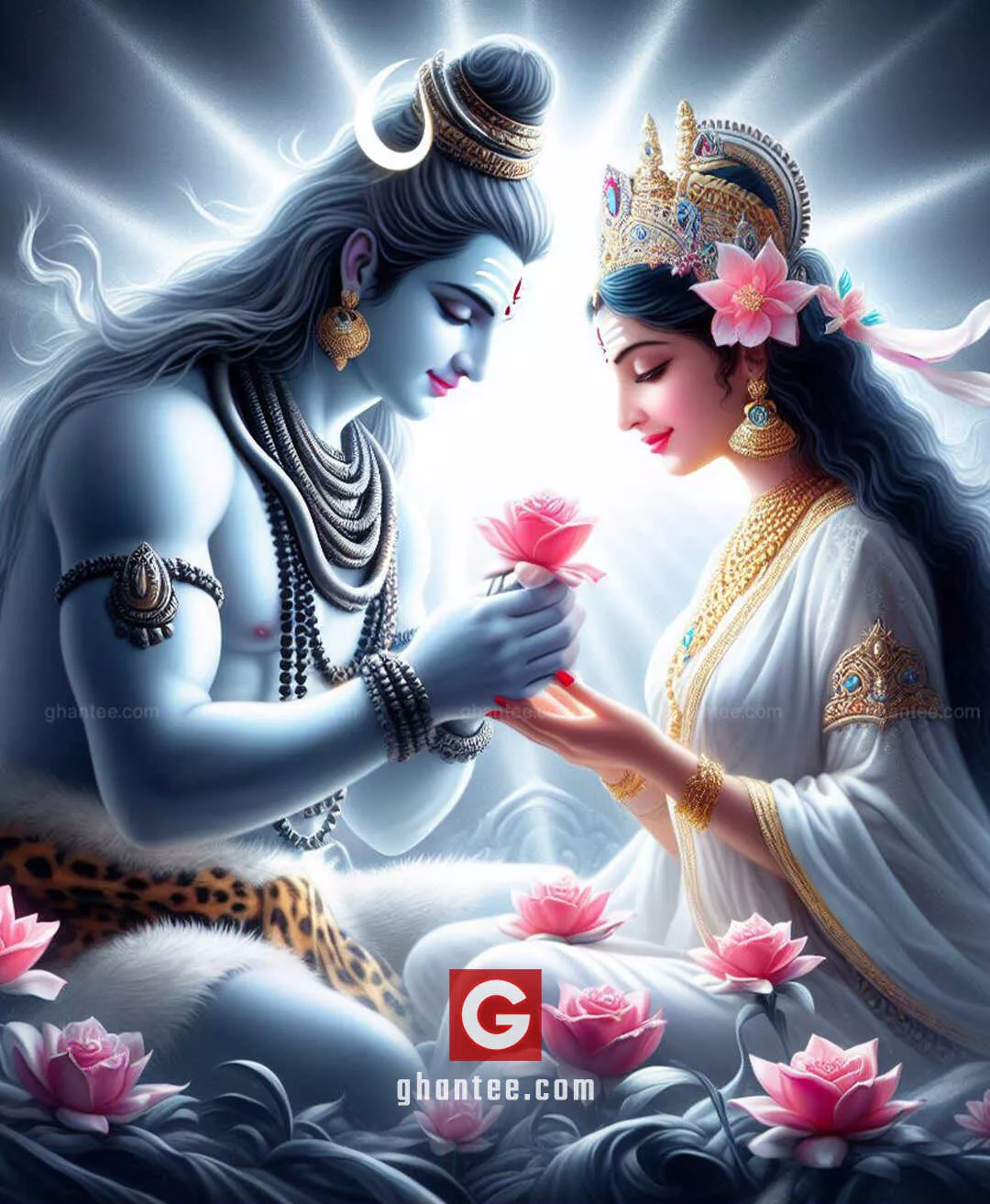 shiv sang parvati HD image