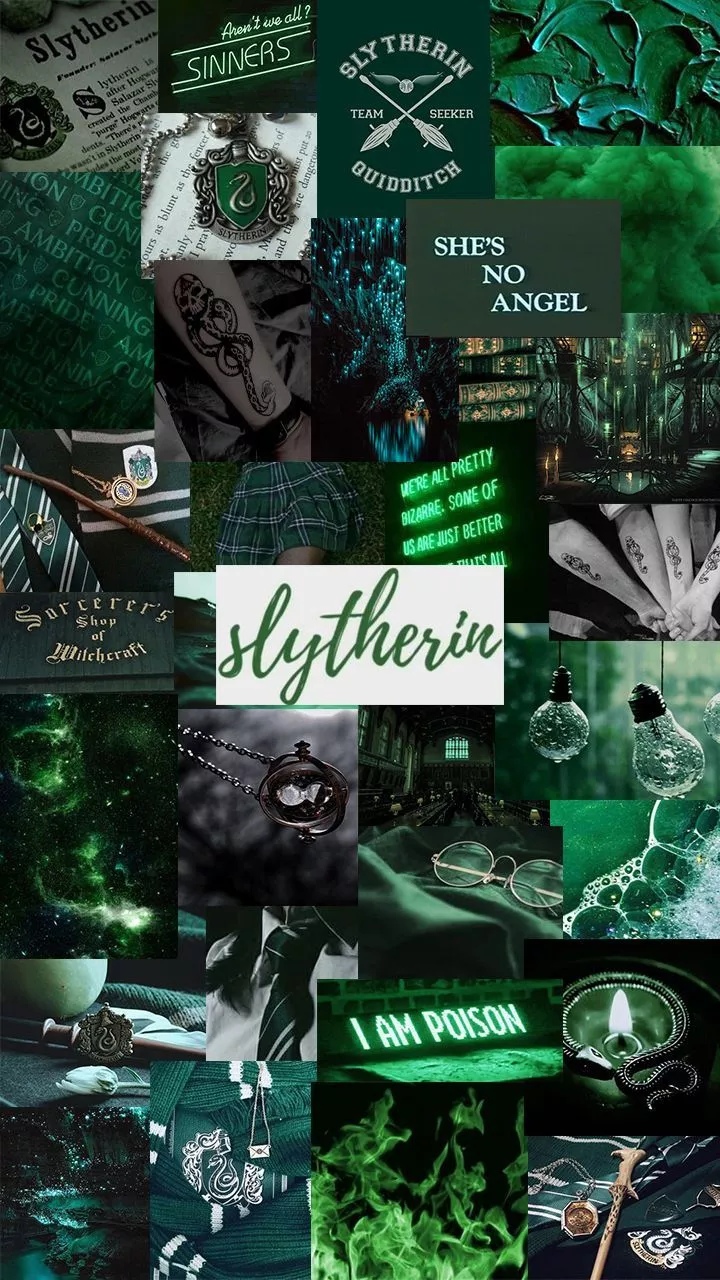Slytherin theme phone wallpaper