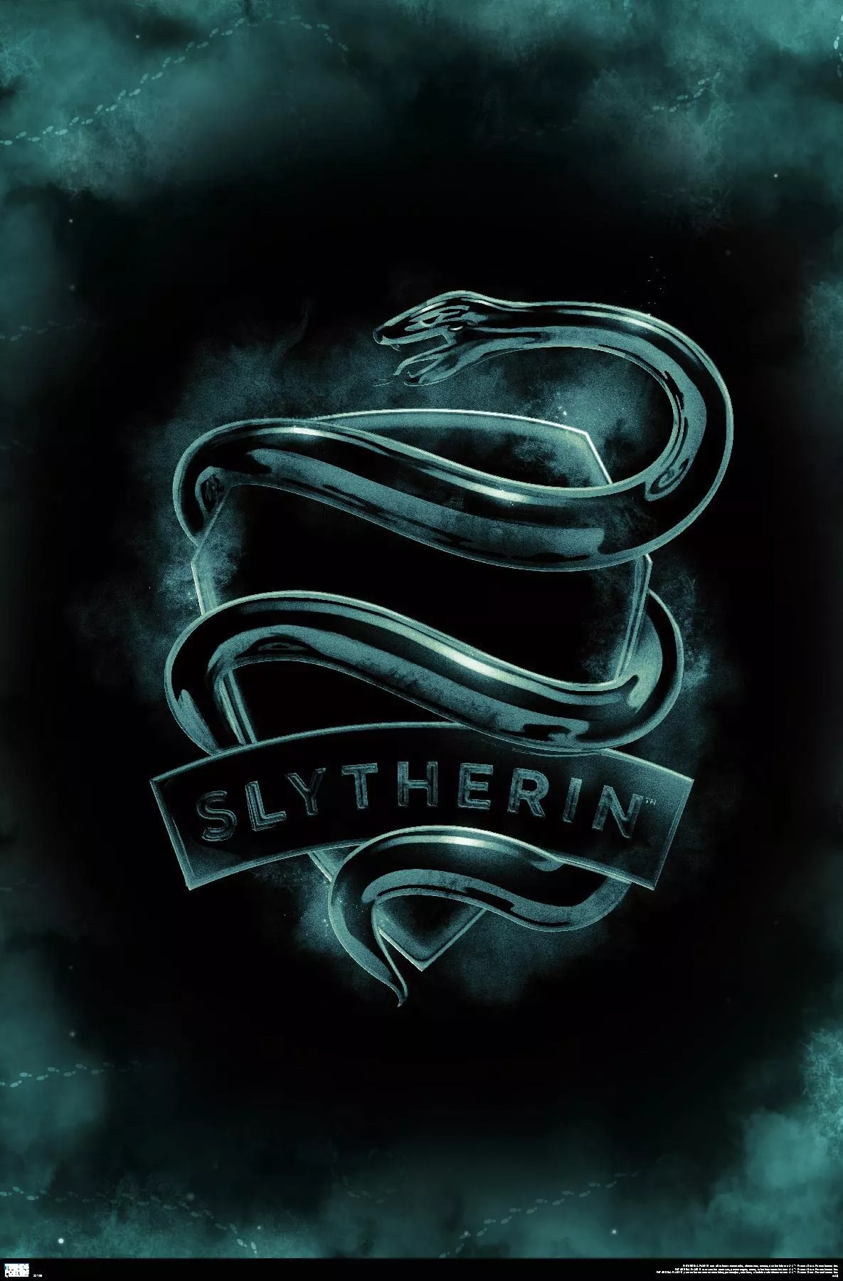Slytherin Crest Magic Wall Poster