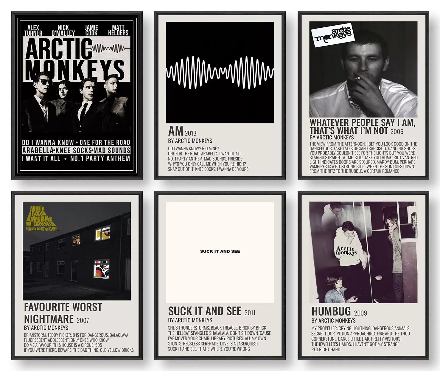 IZOOMIHOME Arctic Monkeys Poster, Album