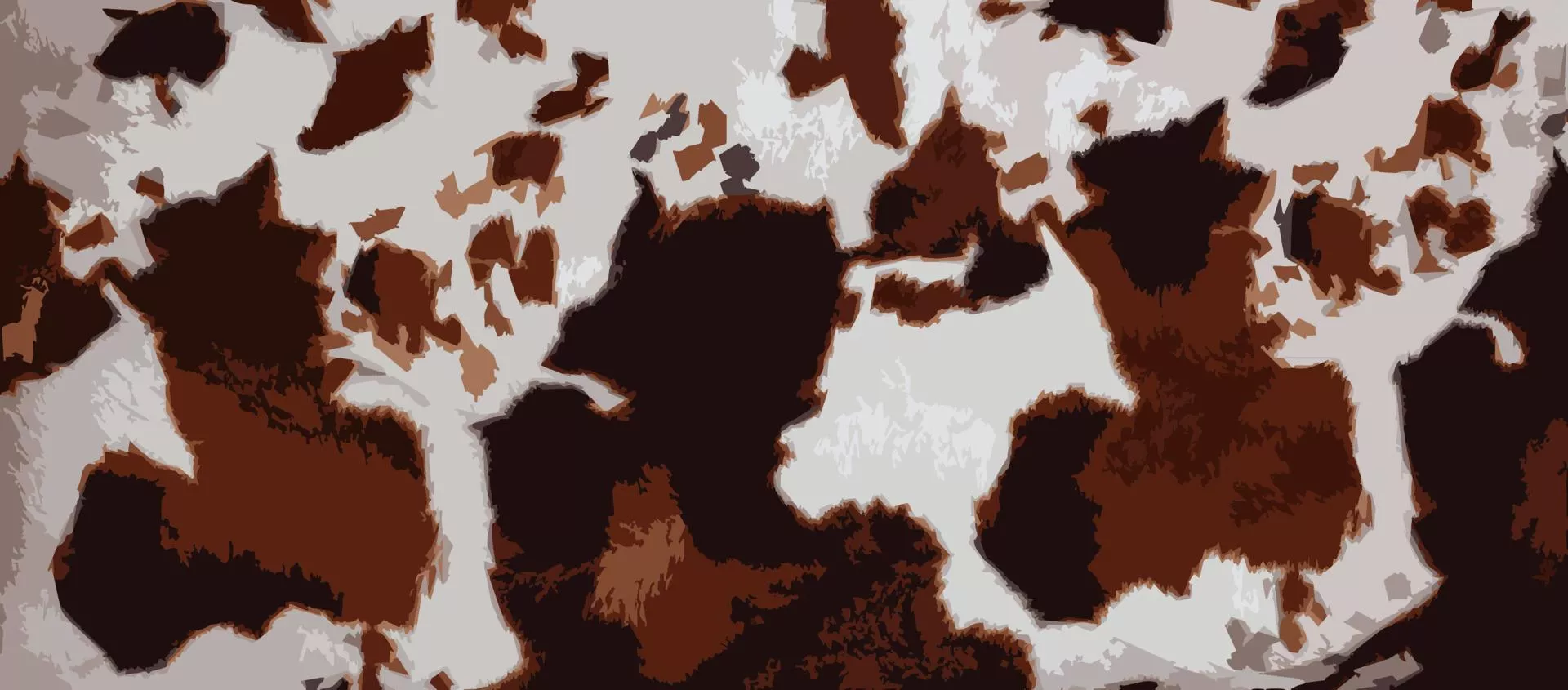 Cow Hide Vector Art, Icon