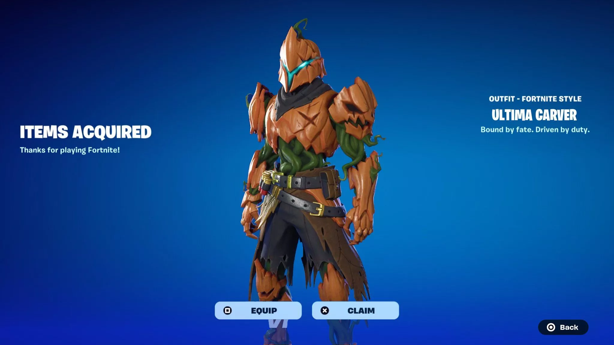 FORTNITE ULTIMA CARVER SKIN! USE CODE
