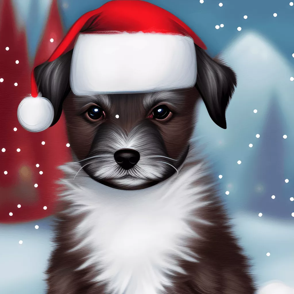 Happy Sweet Christmas Puppy Nursery Art