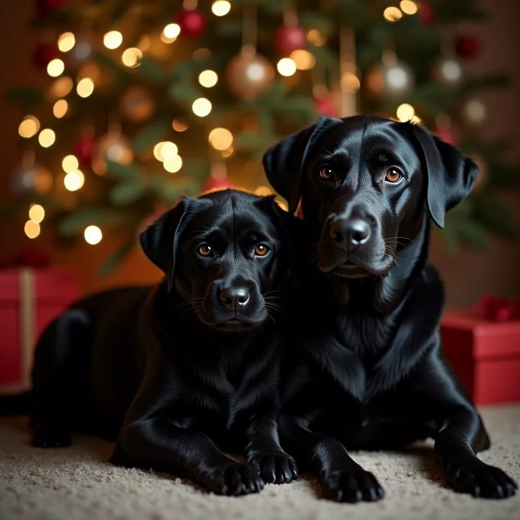 Christmas Dogs. Stable Diffusion Online