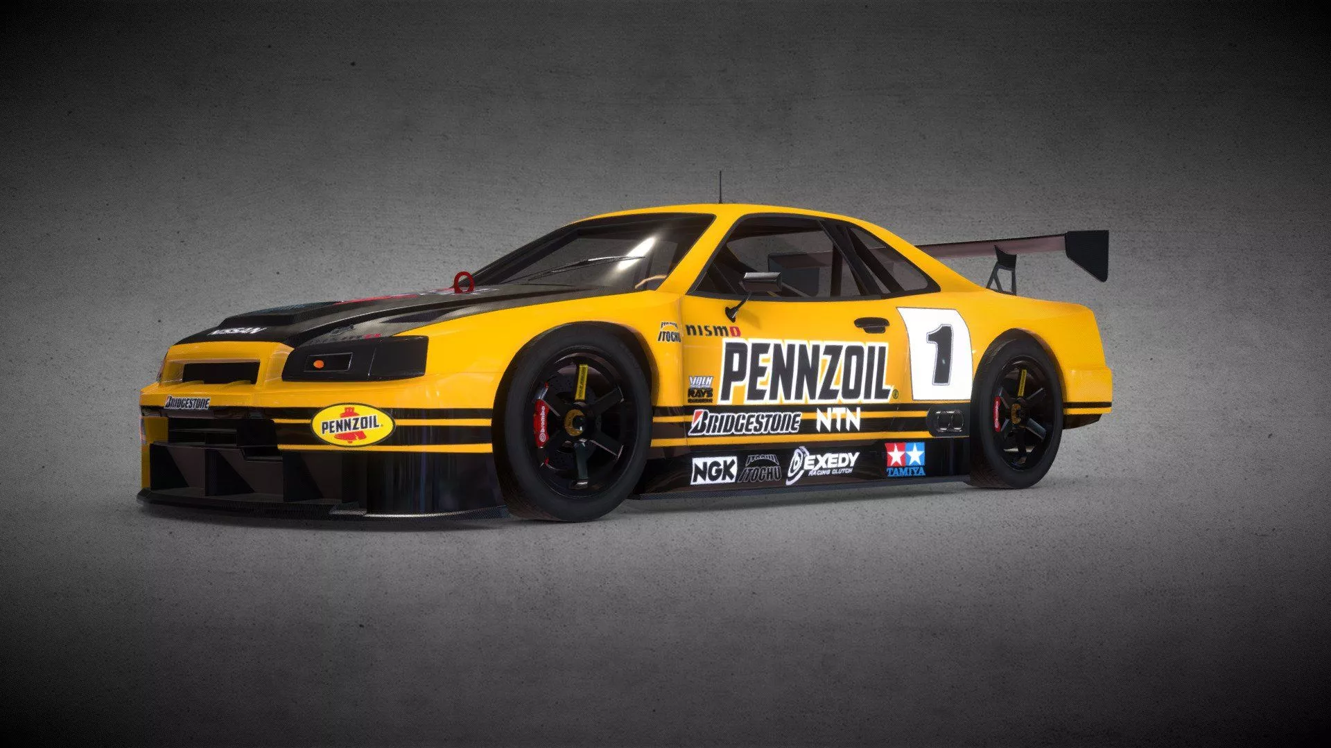 R34 Skyline Pennzoil Widebody