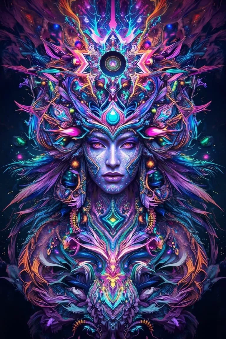 psychedelic visionary art, spir. image