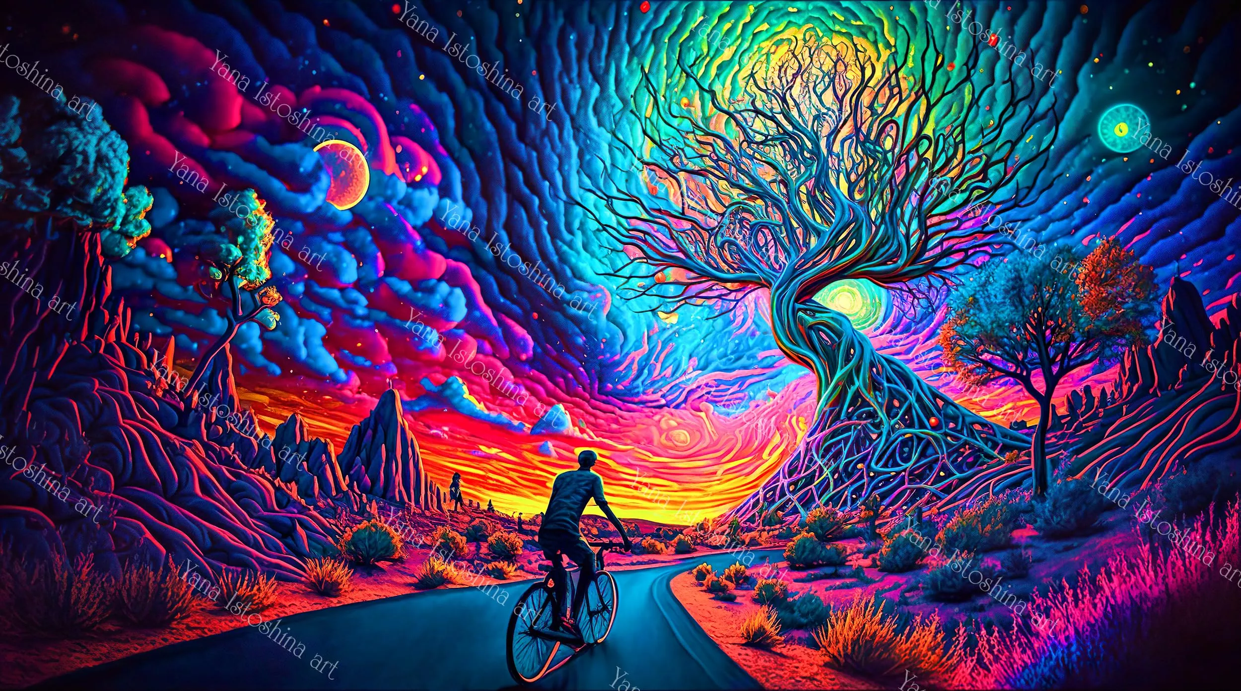 UV reactive landscape