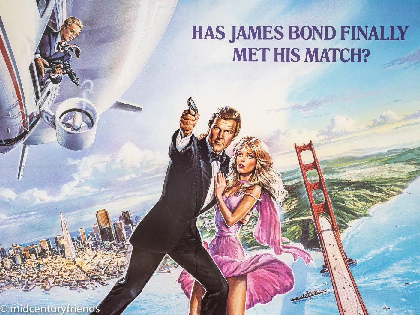 Roger Moore, Movieposter, 88 x 124 cm