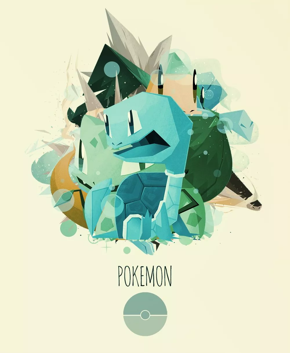Pokemon starters 01 Kanto to Hoenn