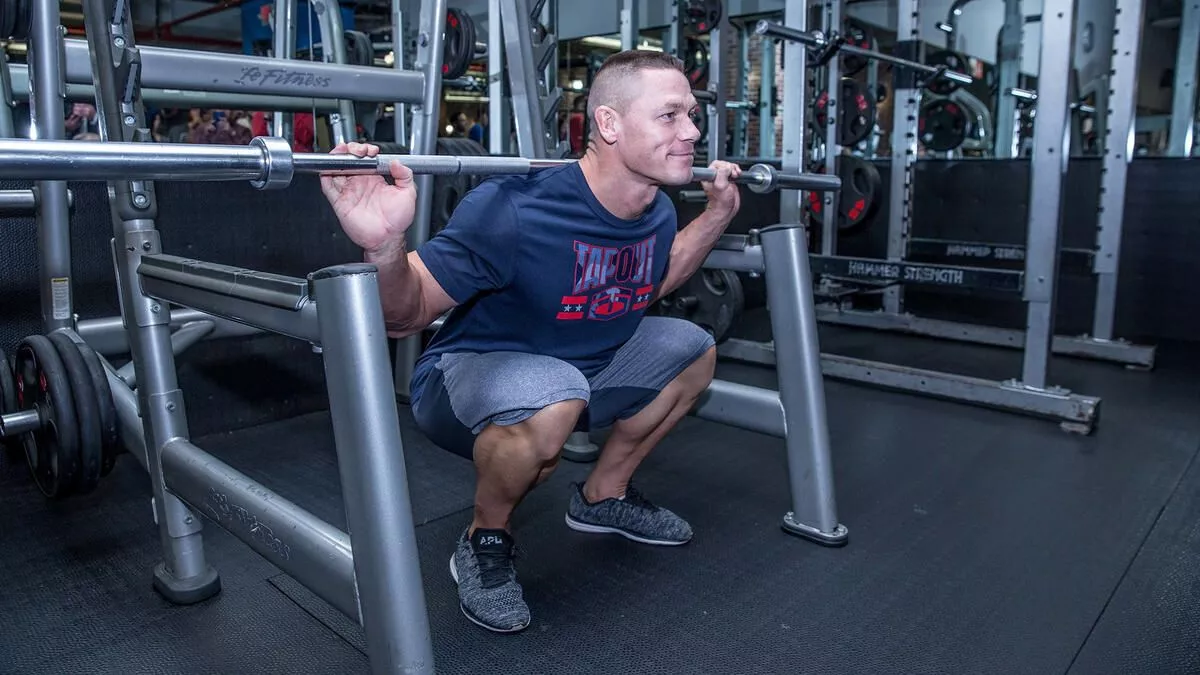 John Cena visits Tapout Fitness in New