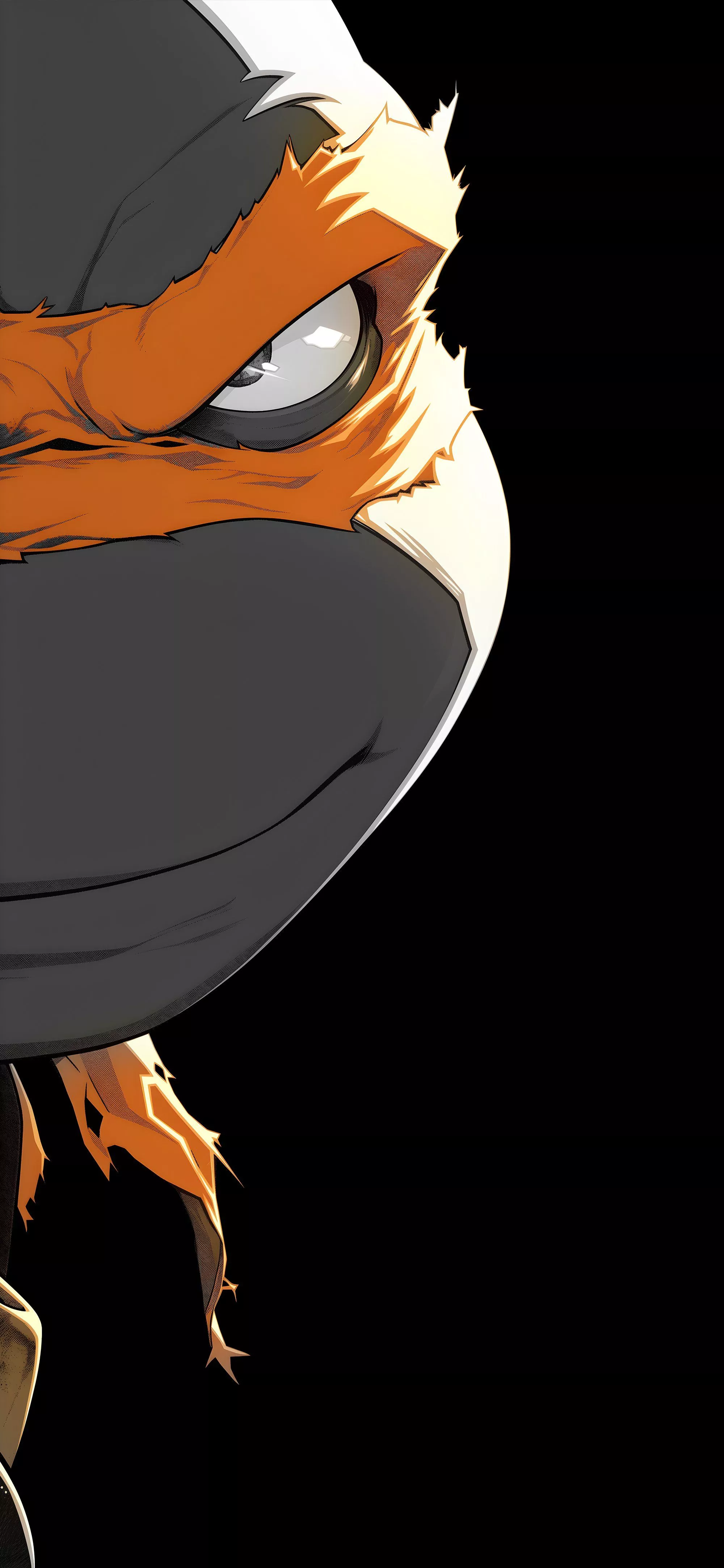 TMNT Michelangelo Cool Black Wallpaper