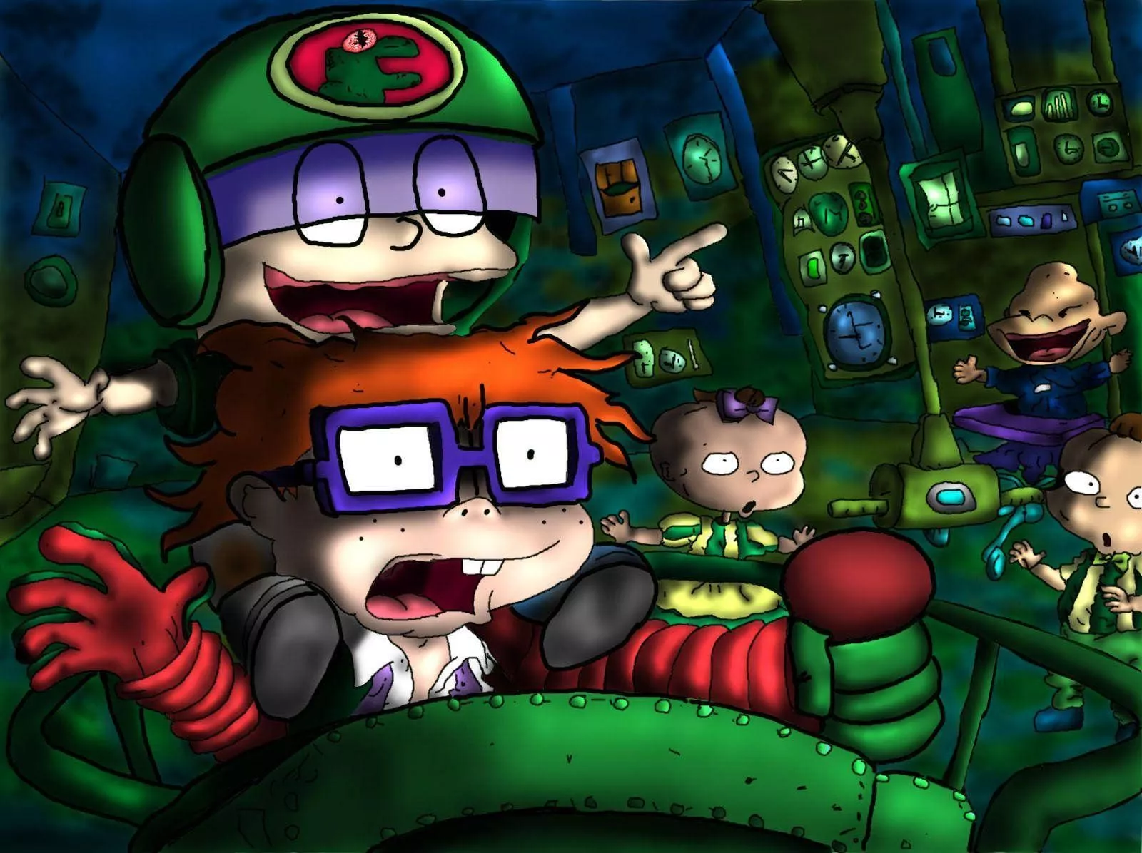 Download Rugrats Military Art Wallpaper