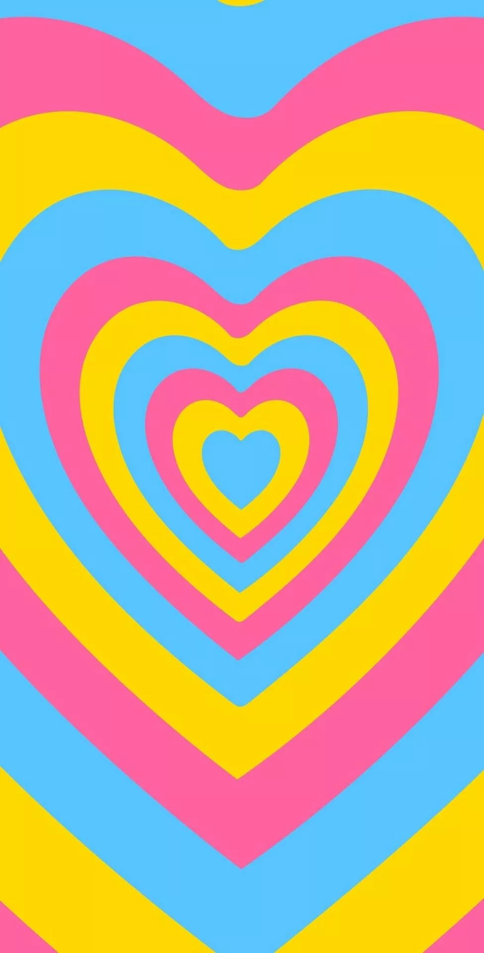 HEART Aesthetic lighjt Wallpaper Y2K Trendy