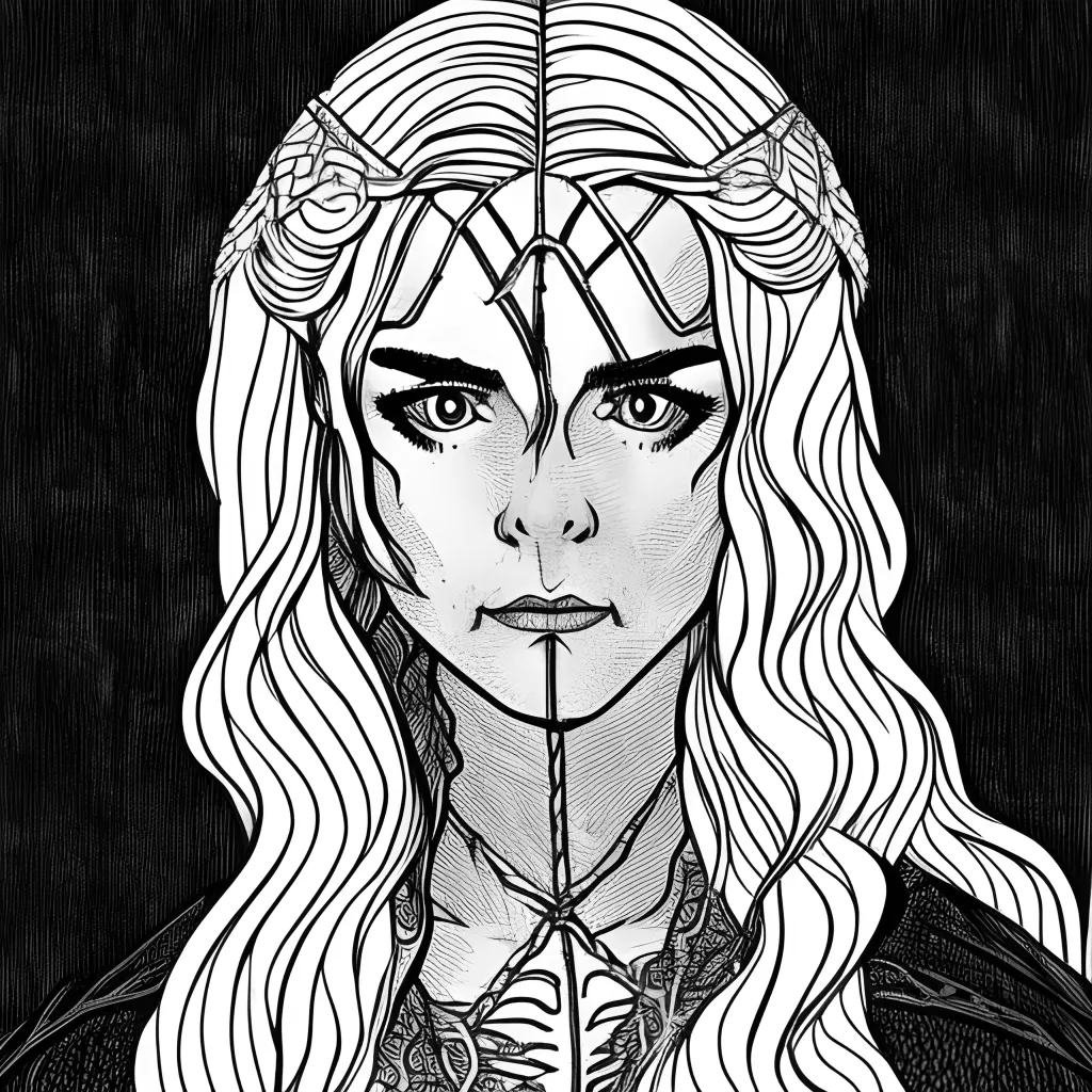 D'arcy As Rhaenyra Targaryen Coloring