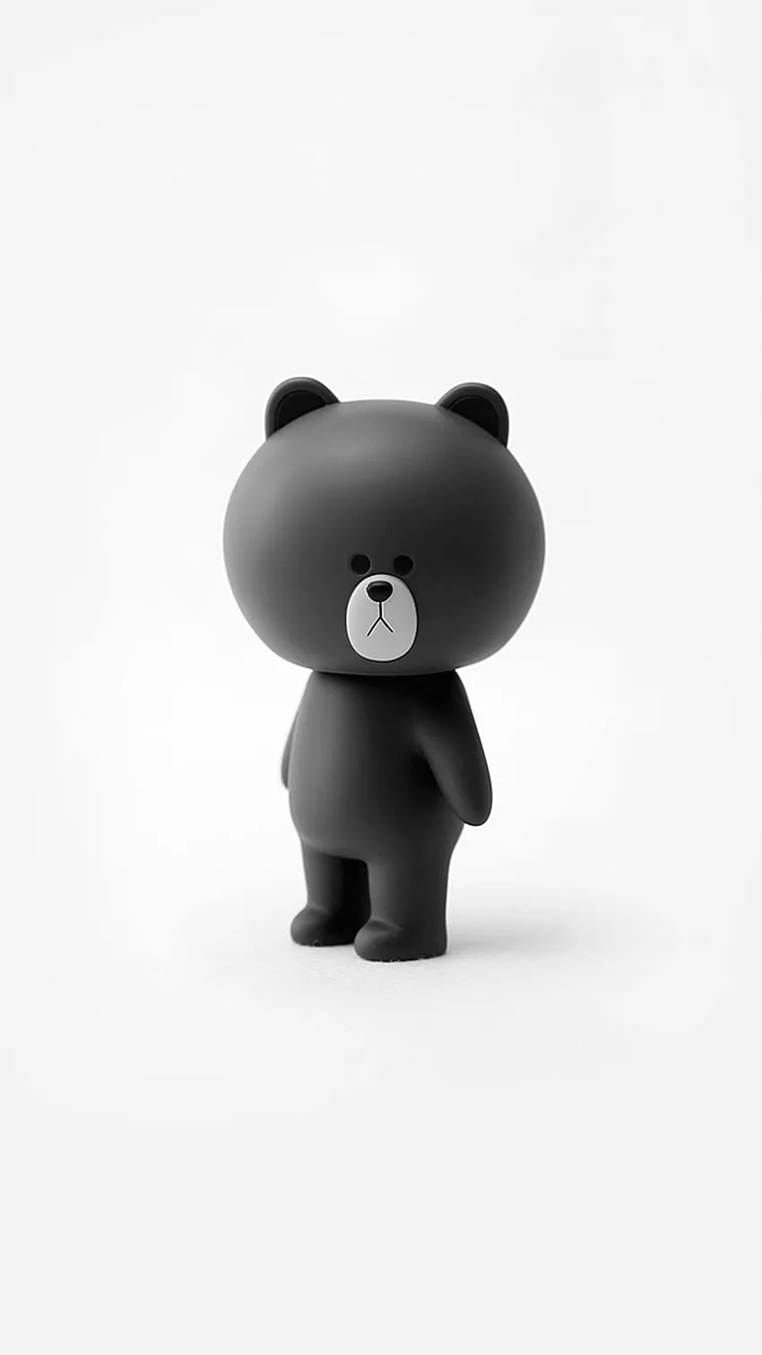 Cute black teddy bear HD wallpaper