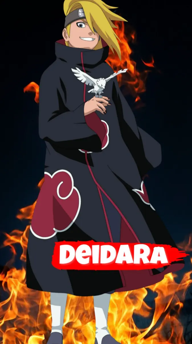 Deidara red 4k wp wallpaper