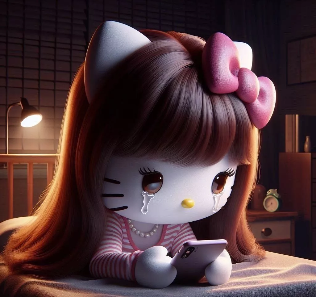 Hello Kitty With Hair Wallpapers - Wallpaper Cave