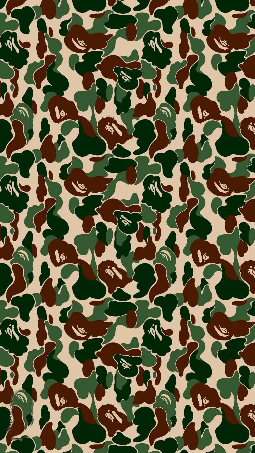 BAPE Army Camo Pattern Wallpaper