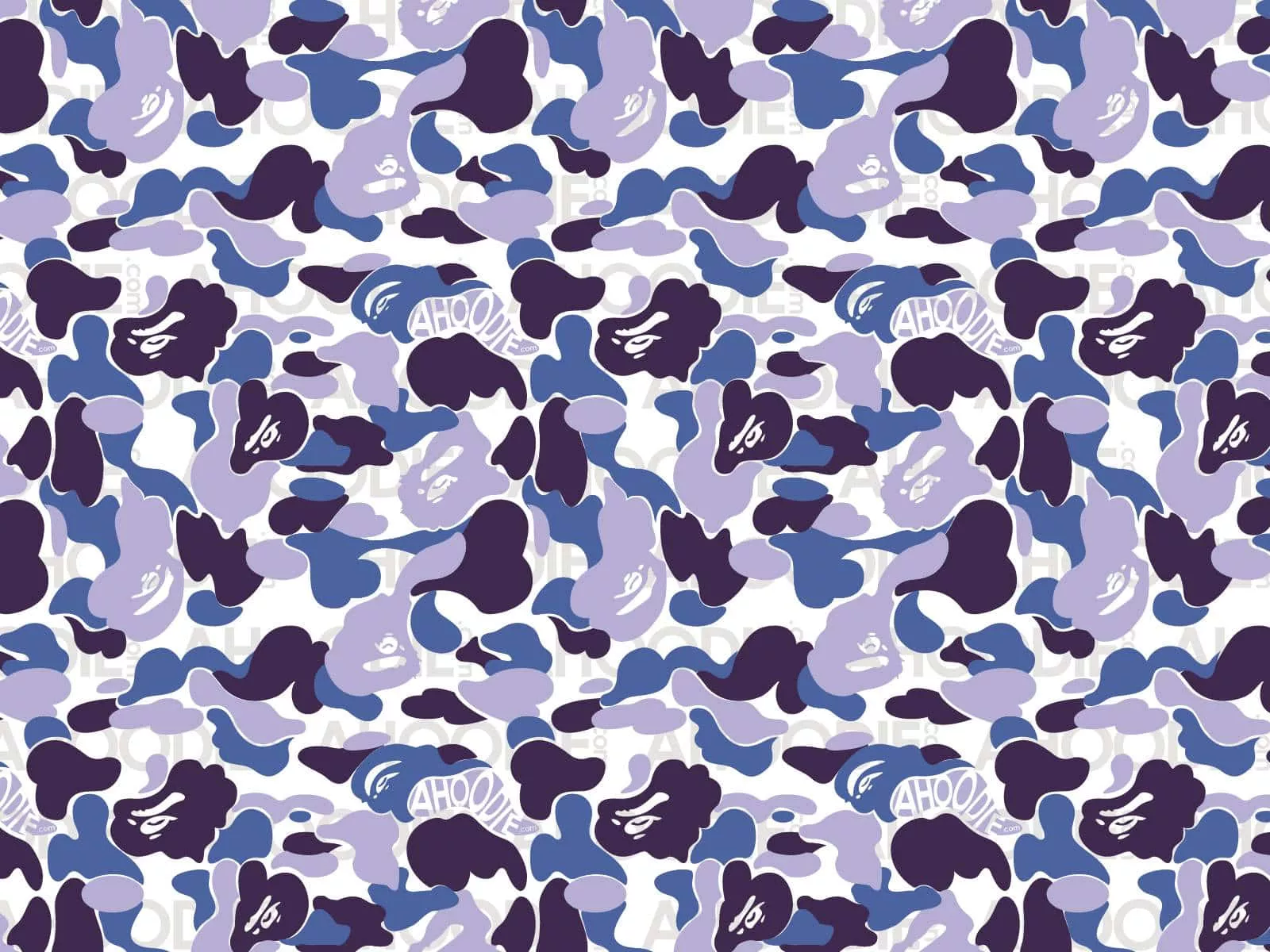 Blue Bape Camo Wallpaper