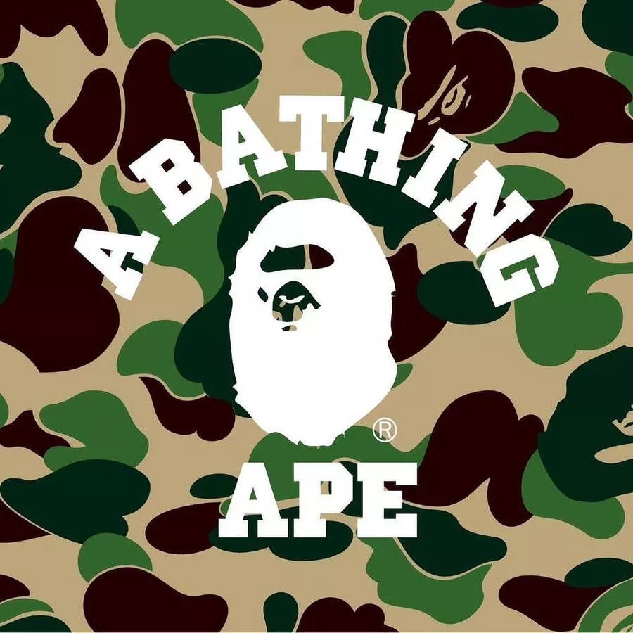 Eye Catching Camouflage Bape Logo