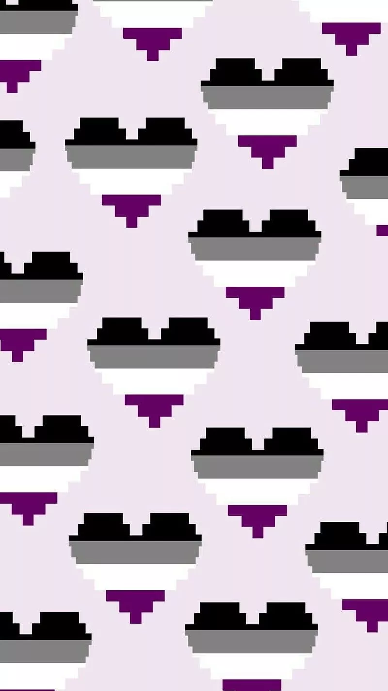Asexual Hearts, ace, aro, aromantic
