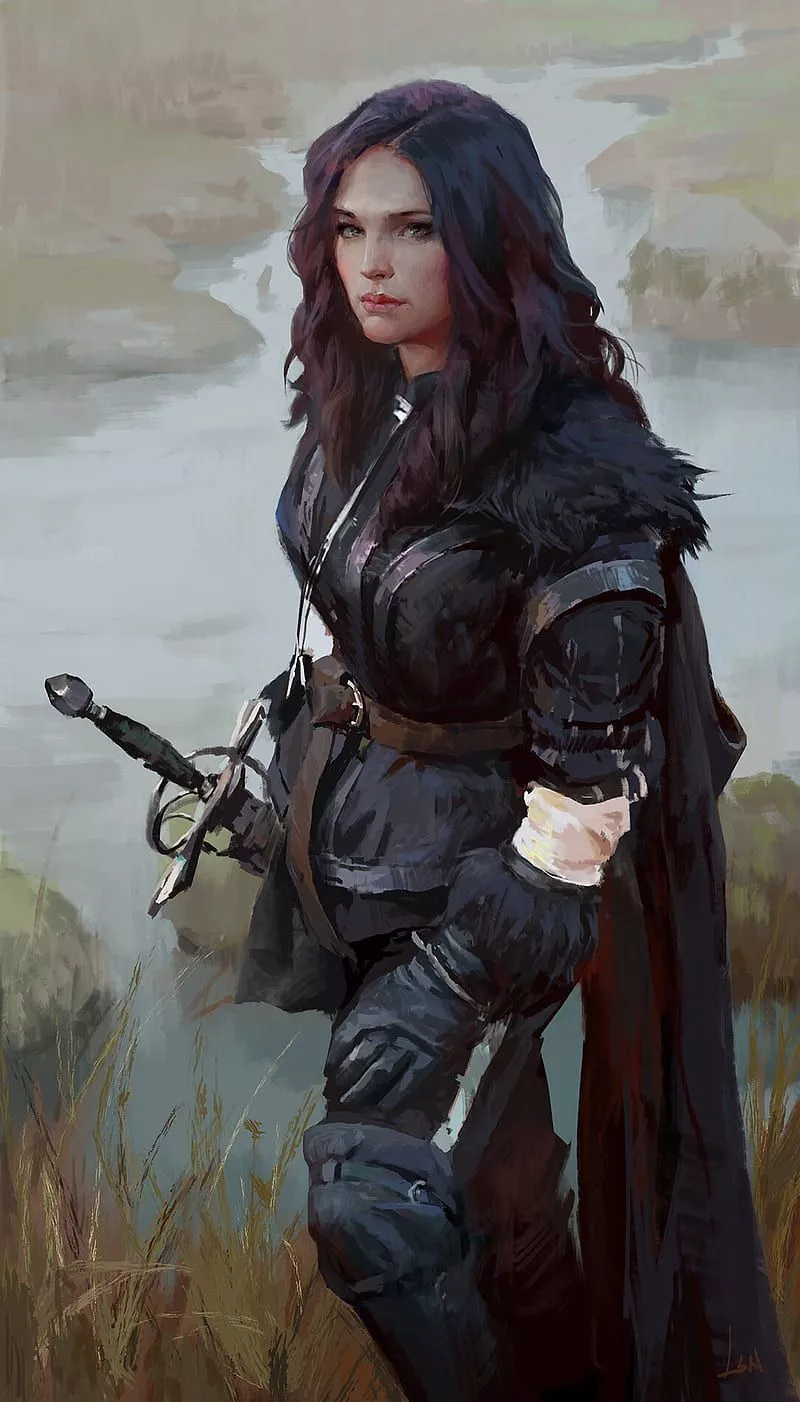 Artwork, women, sword, The Witcher