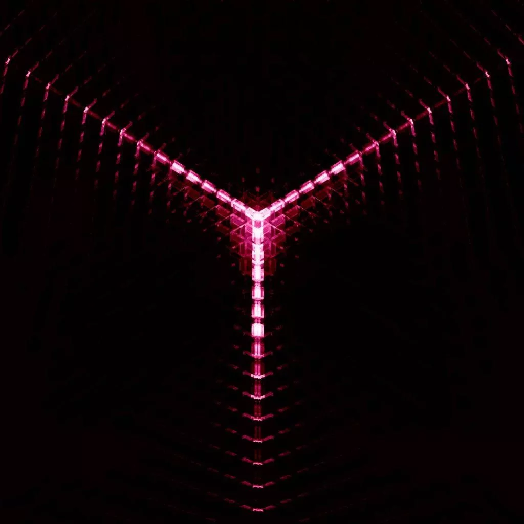 Download Red Neon Lights In Pitch Black